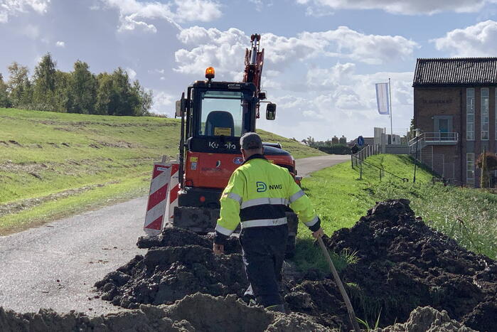 Waterlekkage door kapotte waterleiding