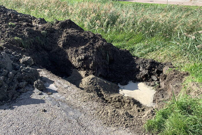 Waterlekkage door kapotte waterleiding