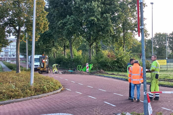 Weg afgesloten door gaslekkage