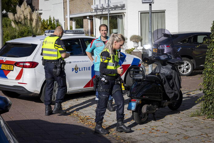 Fietser gewond bij botsing met scooter