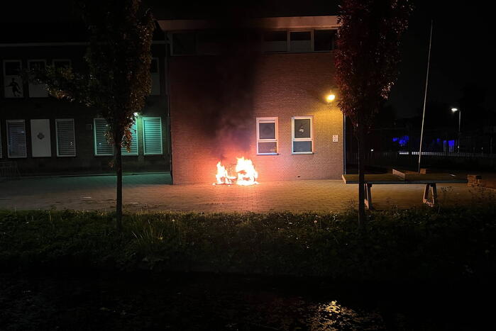 Scooter gaat in vlammen op
