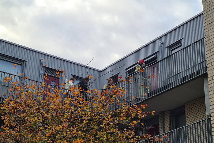 Kleine brand in flatwoning