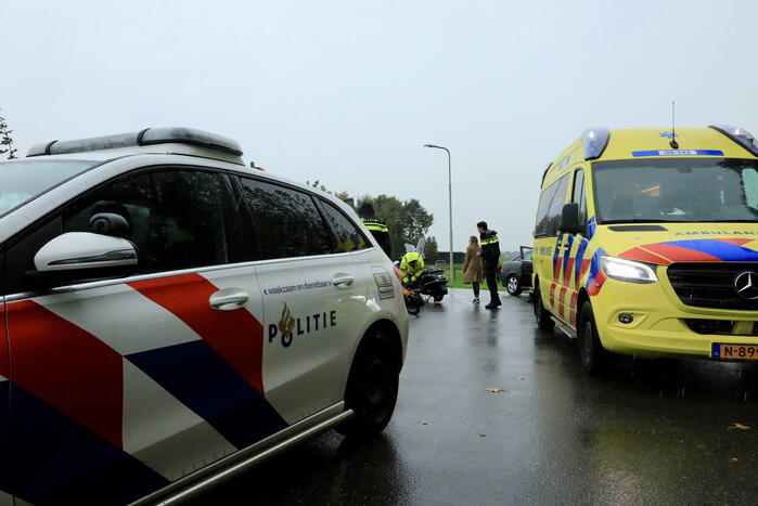 Fiets door midden bij botsing met scooter
