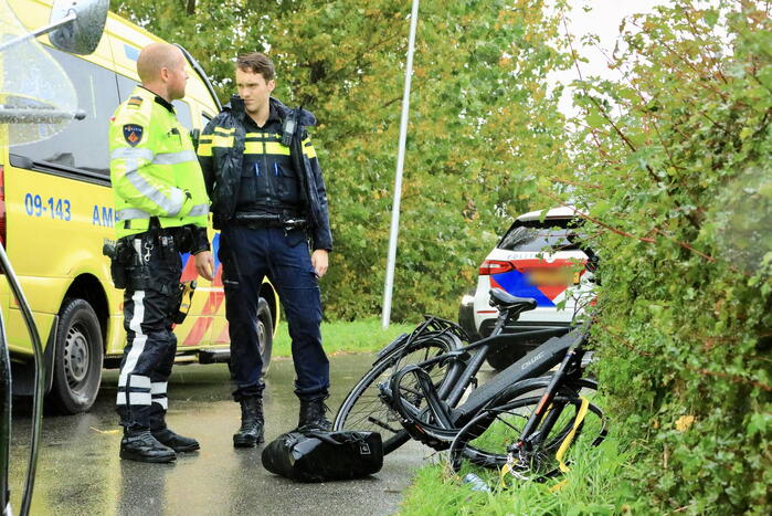 Fiets door midden bij botsing met scooter