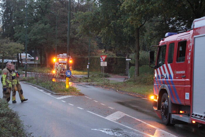 Wegdek spekglad door diesellekkage