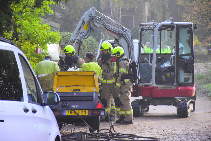 Straat afgezet na gaslekkage