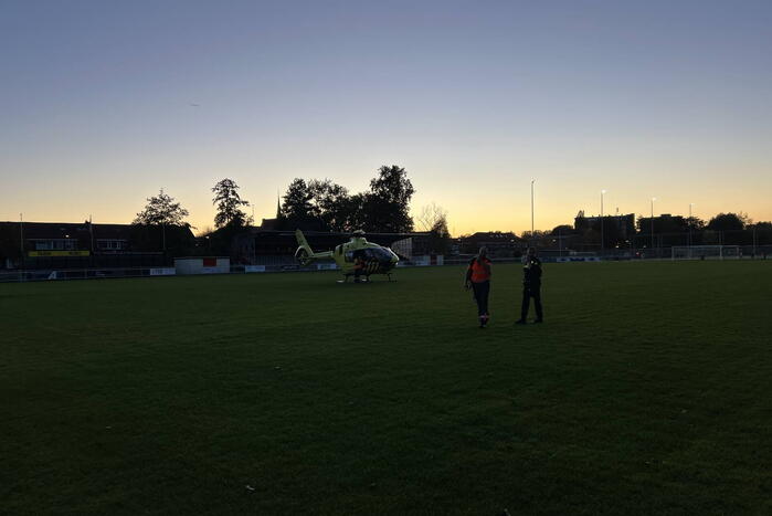 Traumahelikopter trekt veel bekijks