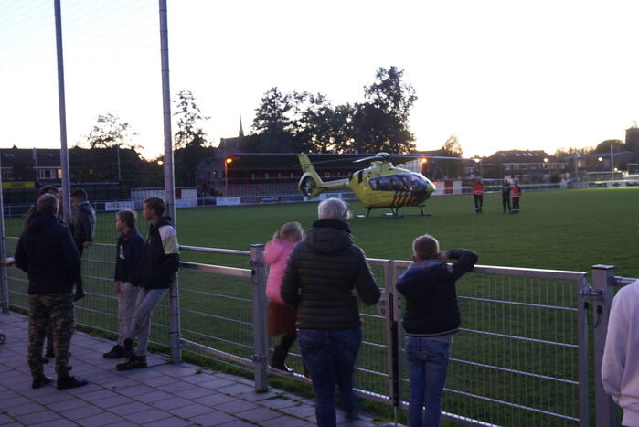 Traumahelikopter trekt veel bekijks