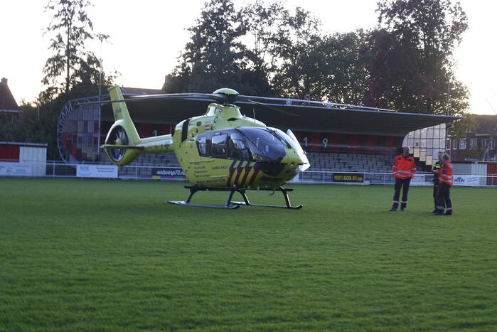 Traumahelikopter trekt veel bekijks