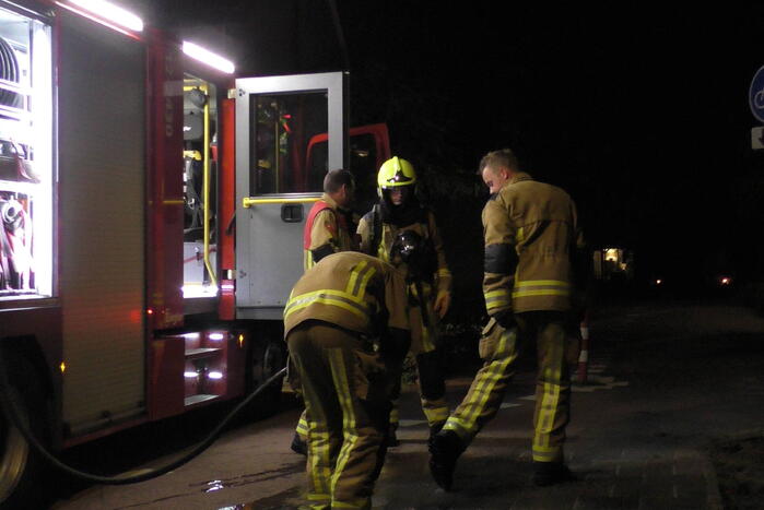 Brand in container snel geblust