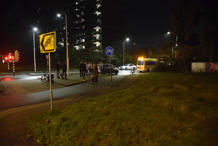 Fietser geschept door automobilist