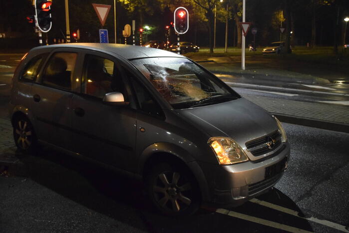Fietser geschept door automobilist