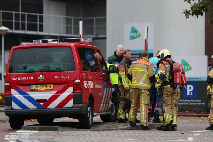 Autobrand in parkeergarage MST