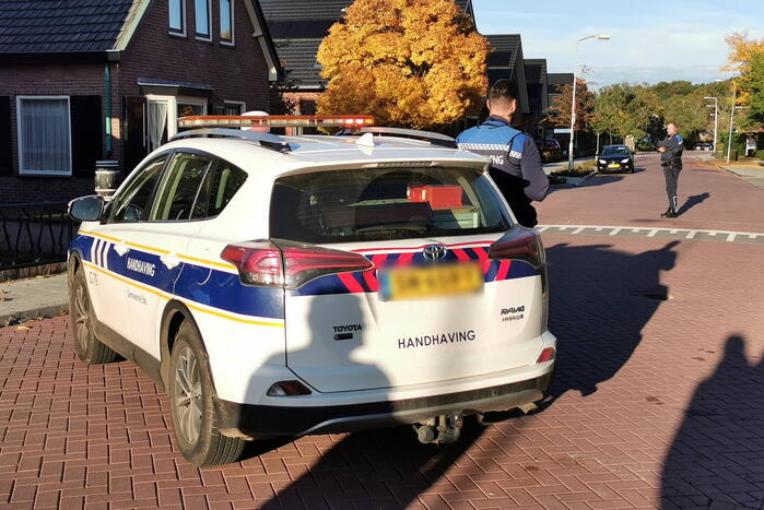 Weg afgesloten door Sinkhole