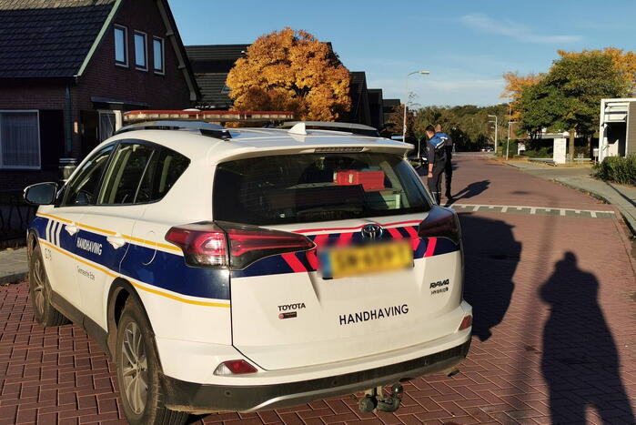 Weg afgesloten door Sinkhole