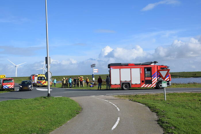 Hulpdiensten ingezet voor aangetroffen fiets naast water