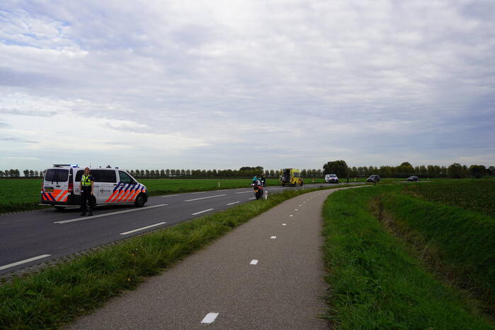 Motorrijder gewond na val