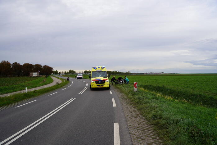 Motorrijder gewond na val