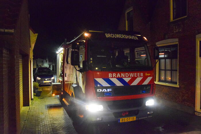 Wateroverlast in woning na zware onweersbui