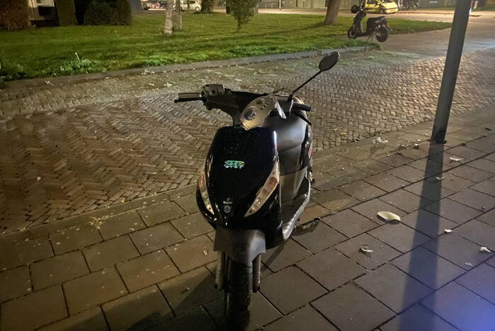 Scooterrijder ten val tijdens achtervolging