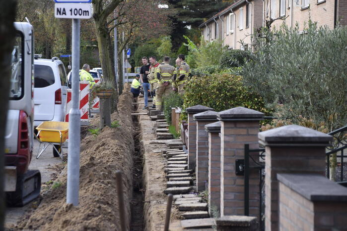 Wederom gasleiding geraakt bij aanleggen van glasvezelkabel