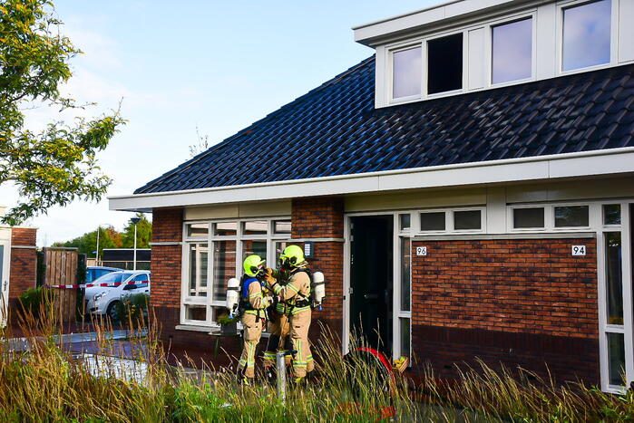 Veel rook door brand in warmtepomp