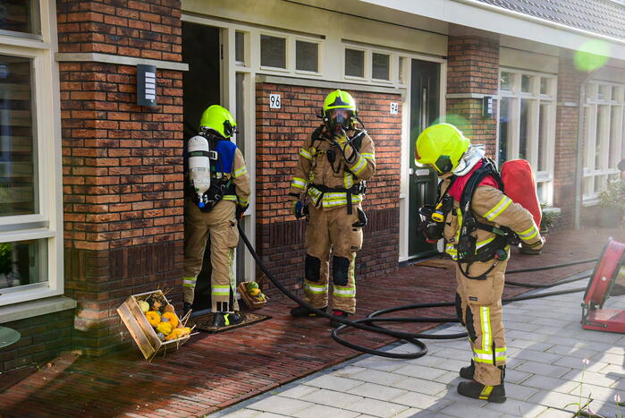 Veel rook door brand in warmtepomp