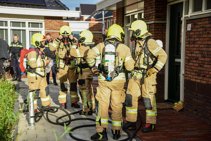 Veel rook door brand in warmtepomp