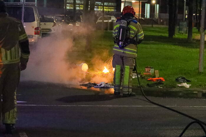 Bestuurder voorkomt dat bestelbus in brand vliegt