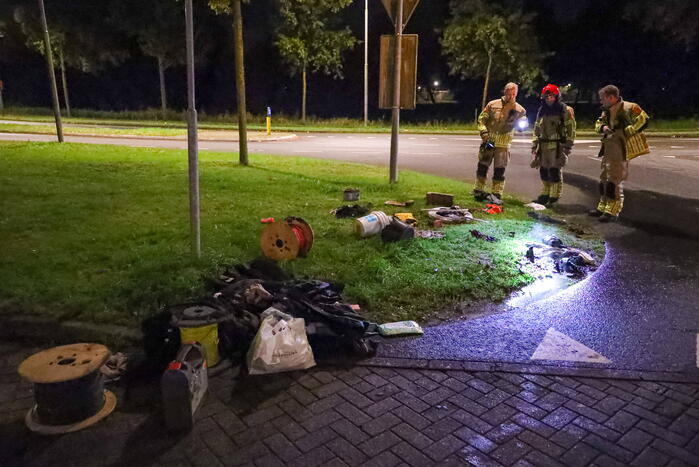 Bestuurder voorkomt dat bestelbus in brand vliegt