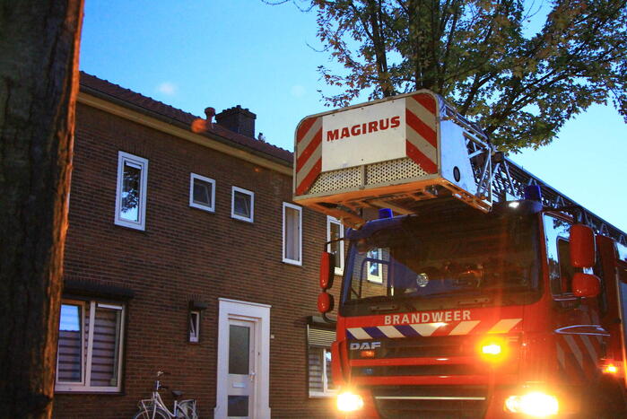 Brandweer ingezet voor kat op dak van woning