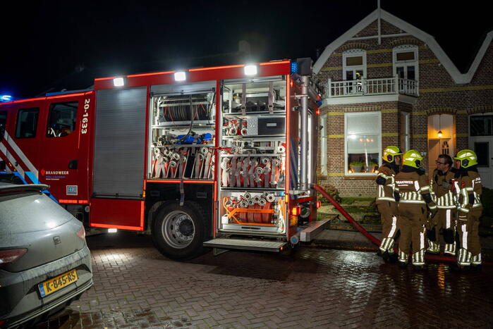 Verjaardagsfeest vroegtijdig gestopt door schoorsteenbrand