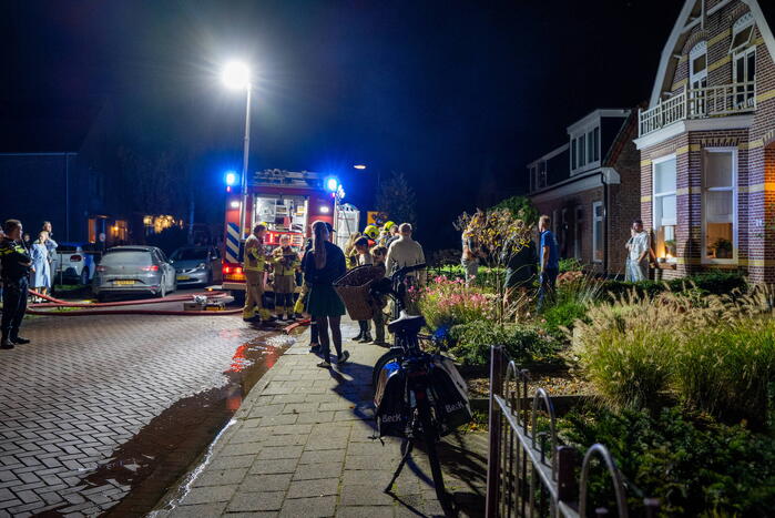 Verjaardagsfeest vroegtijdig gestopt door schoorsteenbrand