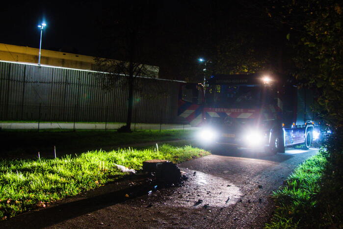 Vuurwerkshow naast gevangenis, brandweer ingezet
