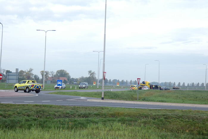 Veel schade bij aanrijding oprit