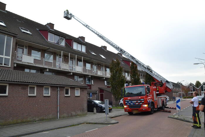 Kat van schoorsteen gehaald door brandweer