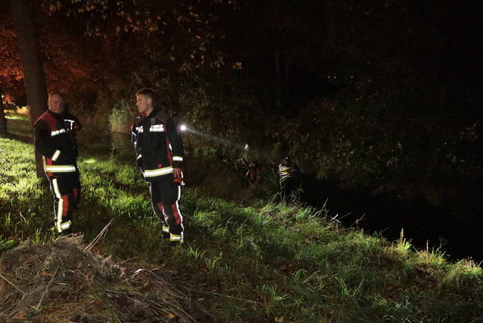 Zoekactie in water na aantreffen fiets