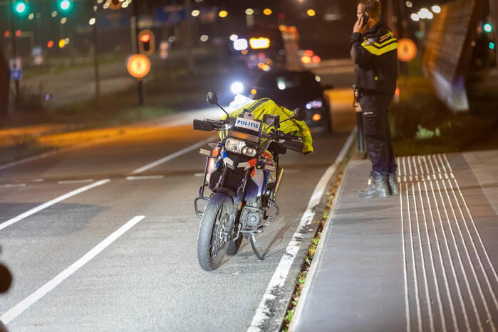 Motoragent gewond na val met politiemotor