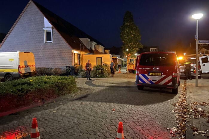 Straat afgesloten na gaslekkage