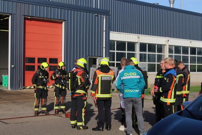 Bedrijfspand ontruimt door chemische reactie