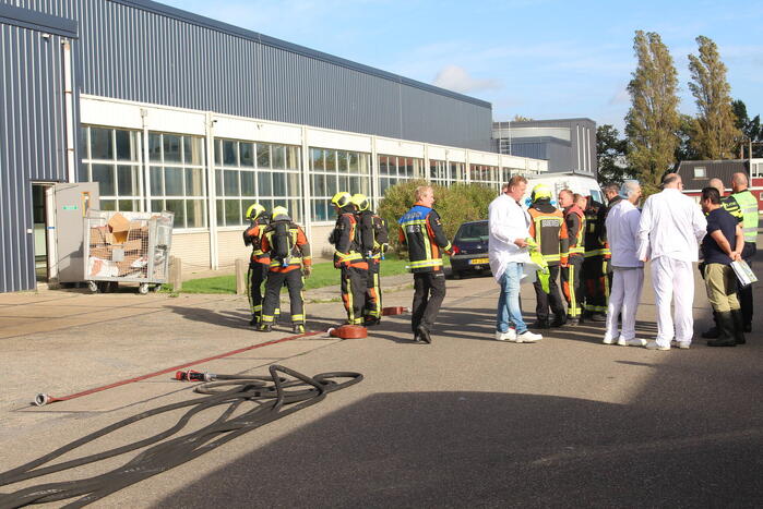 Bedrijfspand ontruimt door chemische reactie