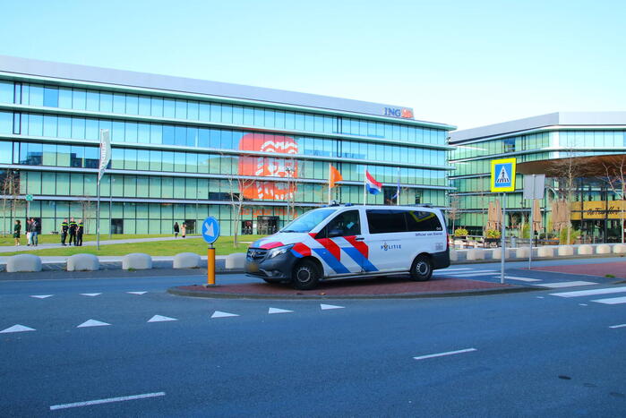 Kortstondige demonstratie bij ING kantoor