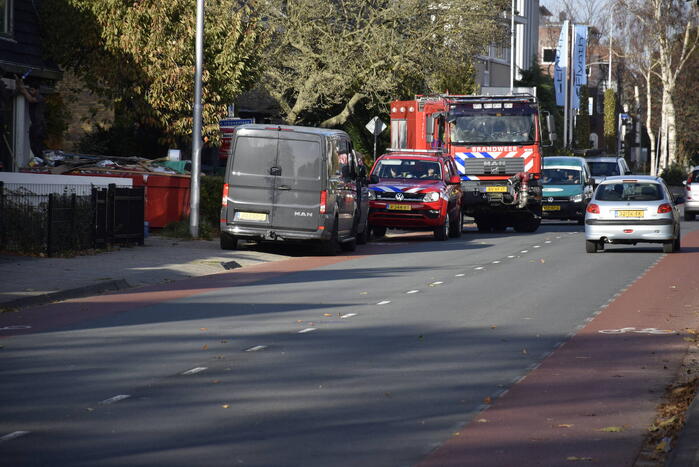 Gaslekkage bij wegwerkzaamheden