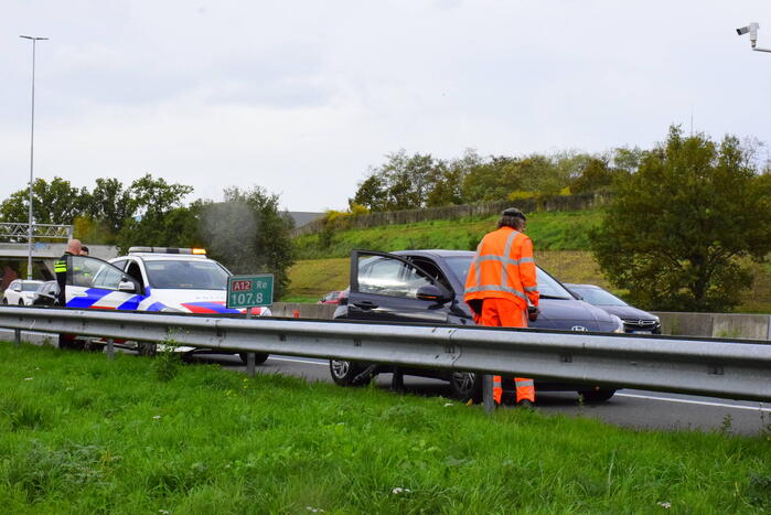 Flinke file door eenzijdig ongeval