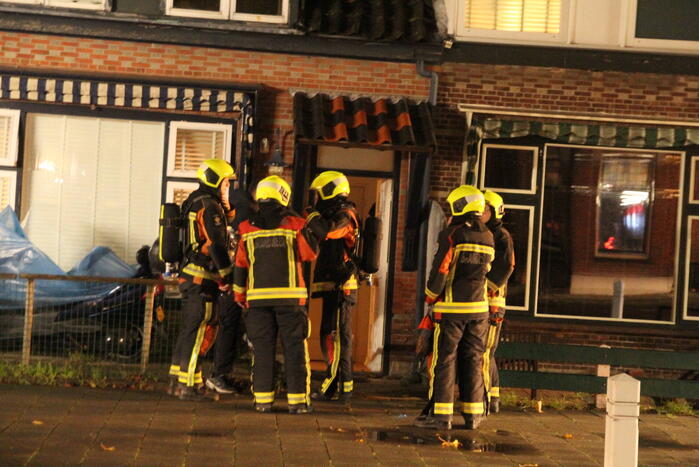 Brand in schoorsteen van woning