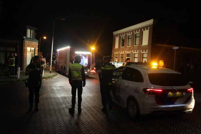 Brand in schoorsteen van woning