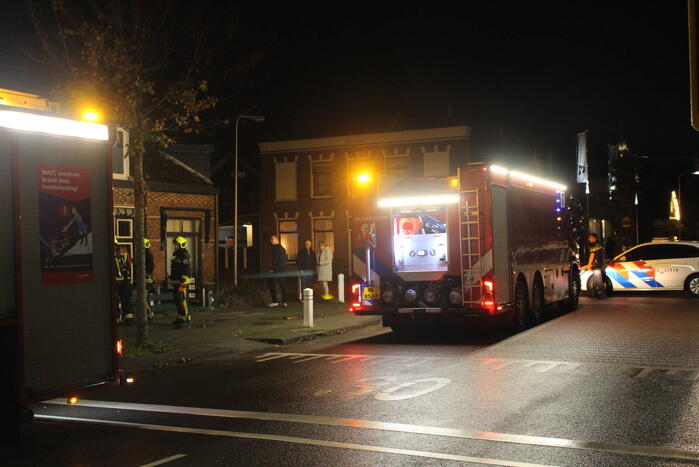 Brand in schoorsteen van woning