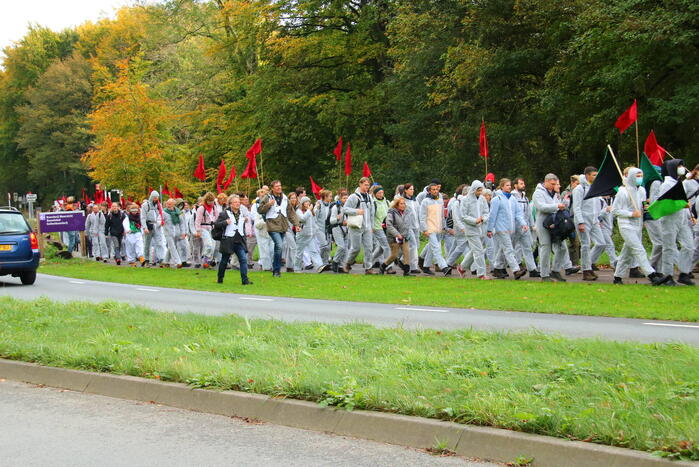 Demonstratie in het Bloesempark