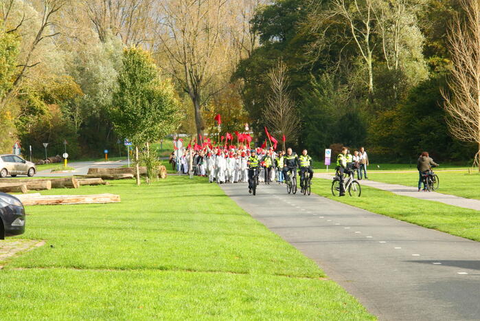 Demonstratie in het Bloesempark