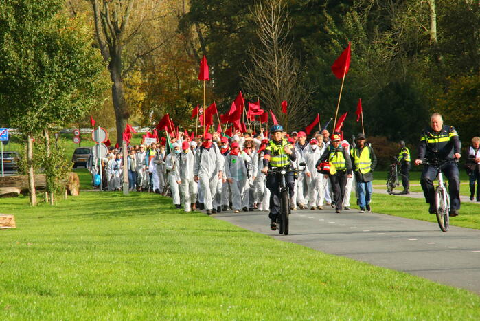 Demonstratie in het Bloesempark